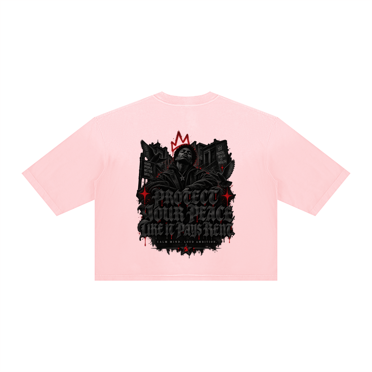 Unisex Vintage Wash Sunfade Boxy T-Shirt