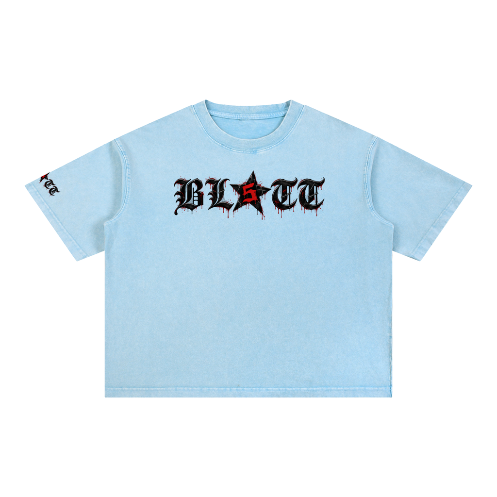 Mineral Wash Boxy Cotton T-Shirt