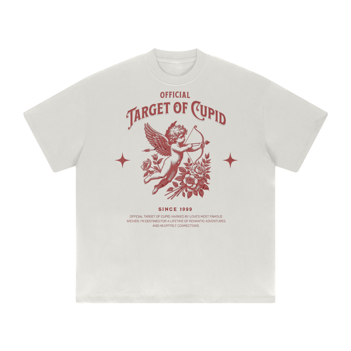 Official Target Of Cupid  Heavyweight  Loose Tee
