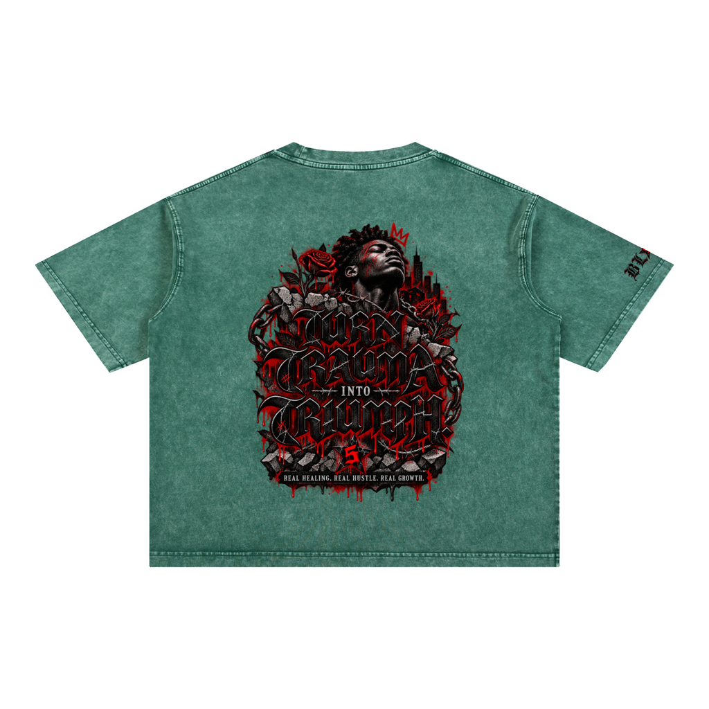 Mineral Wash Boxy Cotton T-Shirt