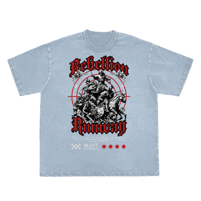 Rebellion Runway Frayed Vintage Washed Tee