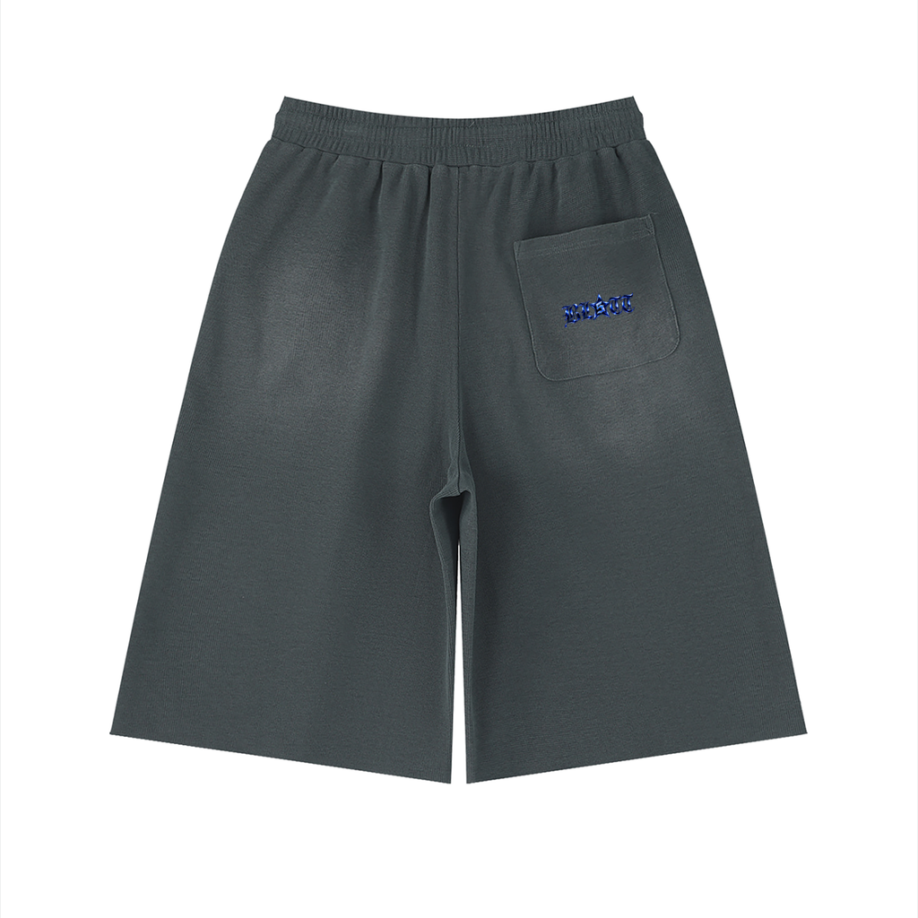 Unisex Sunfade Raw Edge Shorts