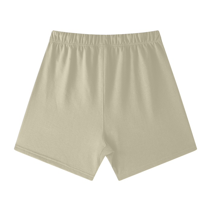 NO FAKE SMILE GIVEN Streetwear Unisex Heavyweight Earth Tone Loose Fit FOG 100% Cotton Shorts