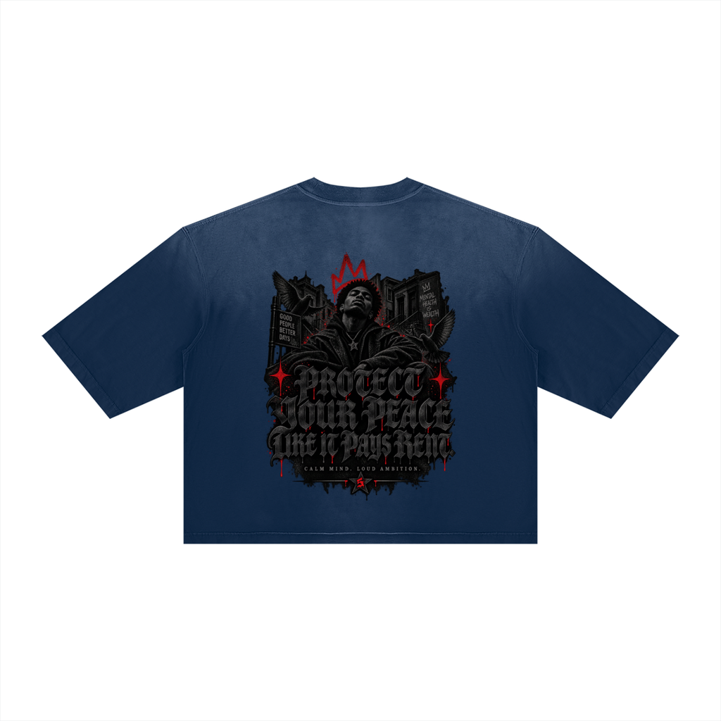 Unisex Vintage Wash Sunfade Boxy T-Shirt