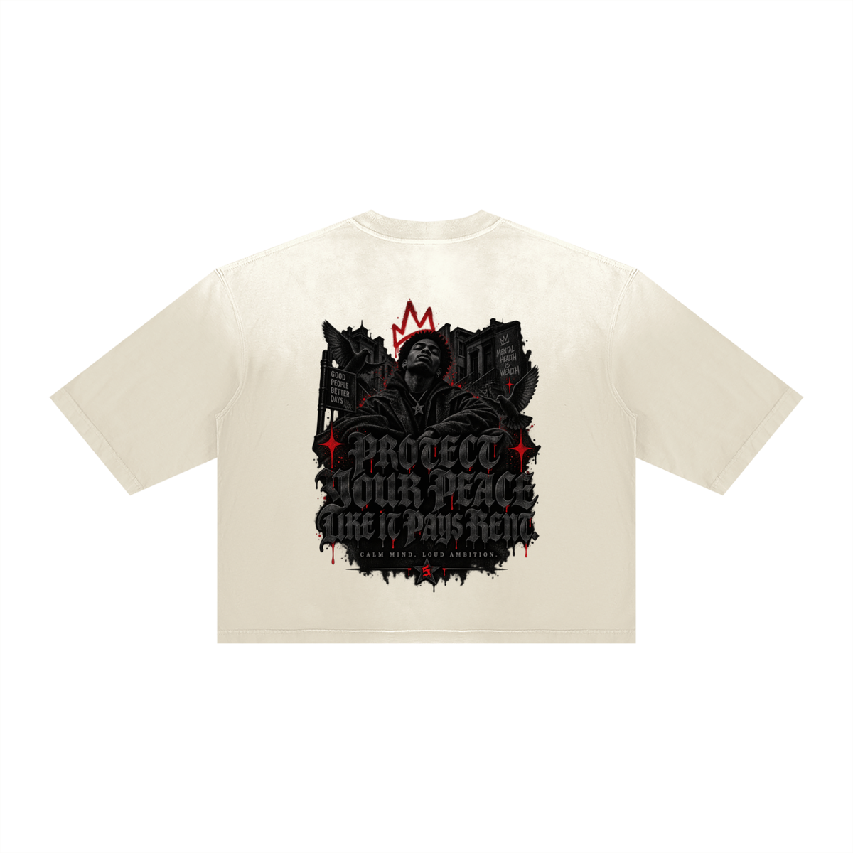 Unisex Vintage Wash Sunfade Boxy T-Shirt