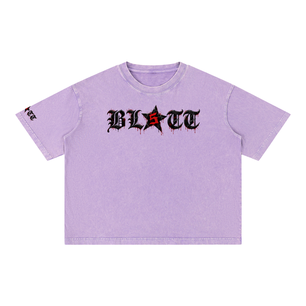 Mineral Wash Boxy Cotton T-Shirt