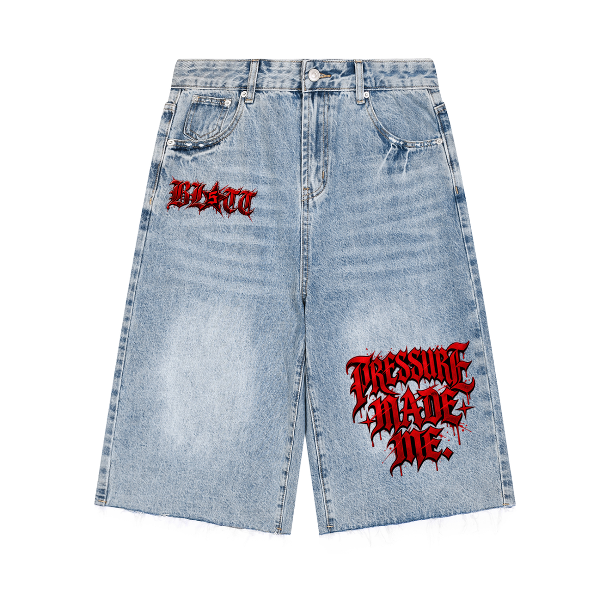 Men’s Vintage Wide Leg Denim Shorts
