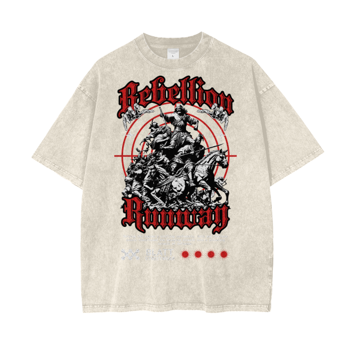 Rebellion Runway Oversized Acid Wash Tee