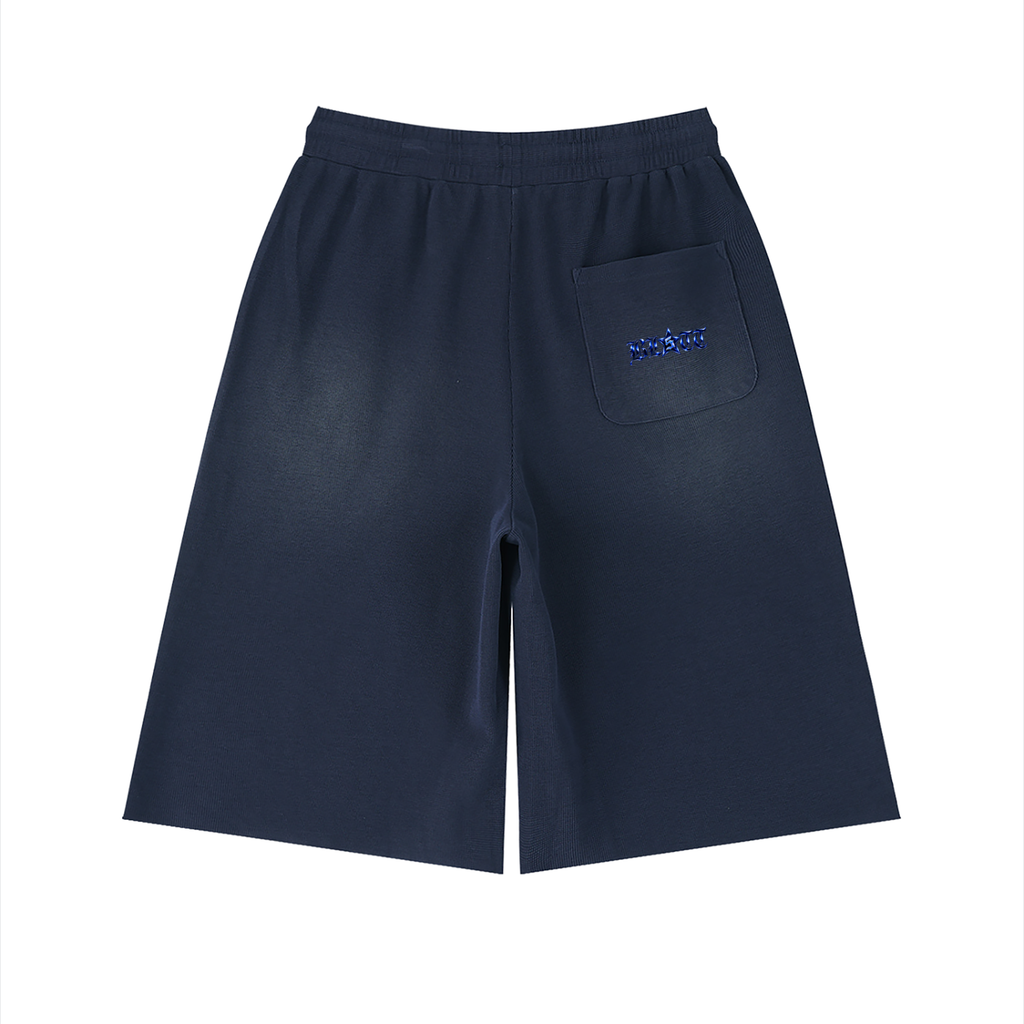 Unisex Sunfade Raw Edge Shorts