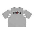 Unisex Color Block Waffle Boxy T-Shirt