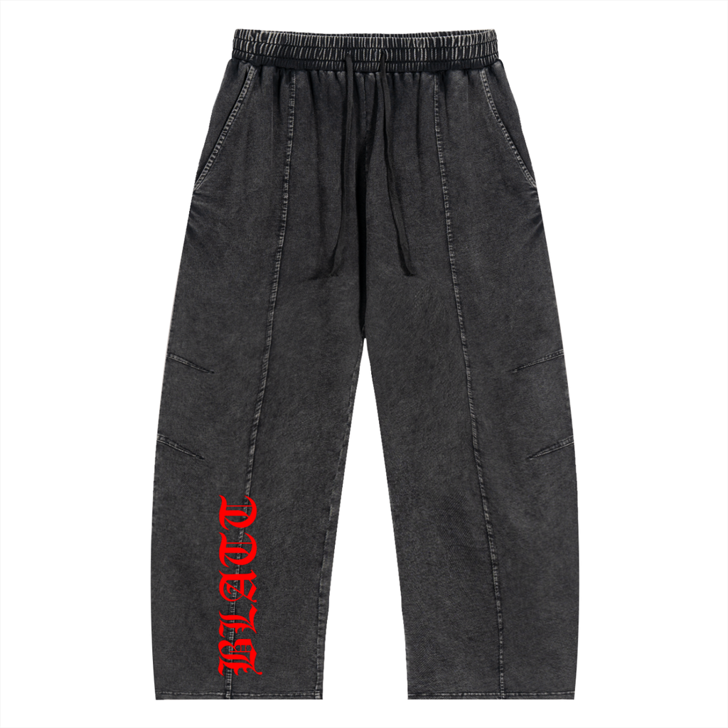 BLATT Snow Wash Drawstring Cotton Pants